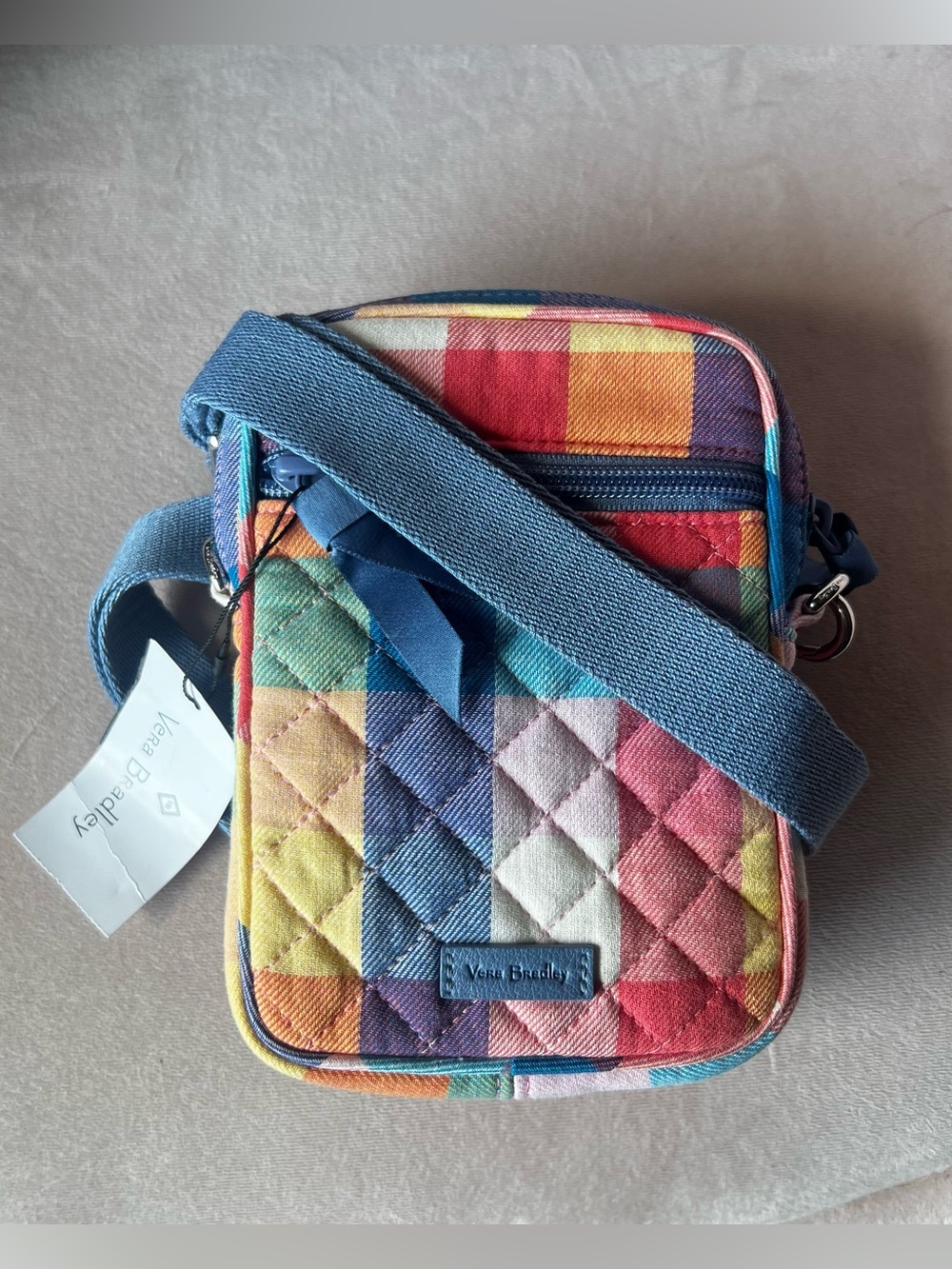 NWT Vera Bradley Tropics Plaid RFID Small Convertible Crossbody - Belt bag/purse